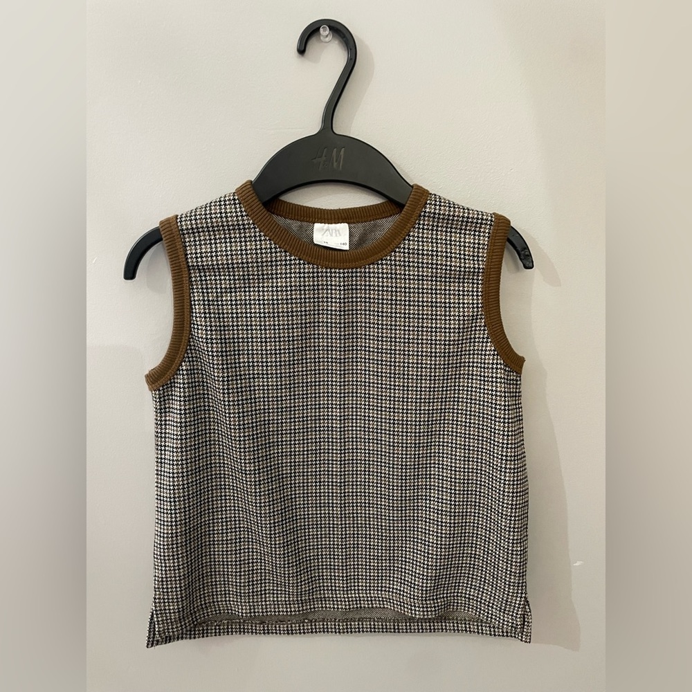 Zara Plaid Sweater Vest